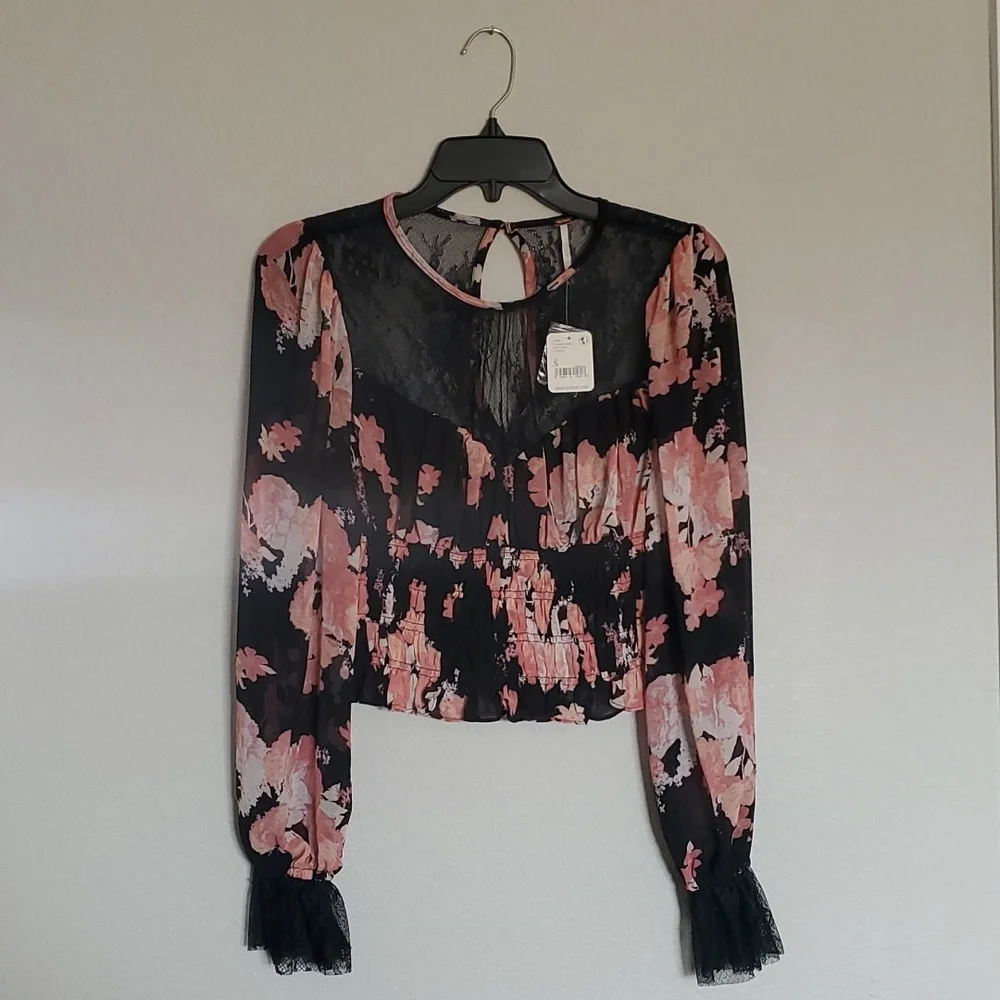 Free People Daphne Floral Print Blouse - Picture 4 of 7